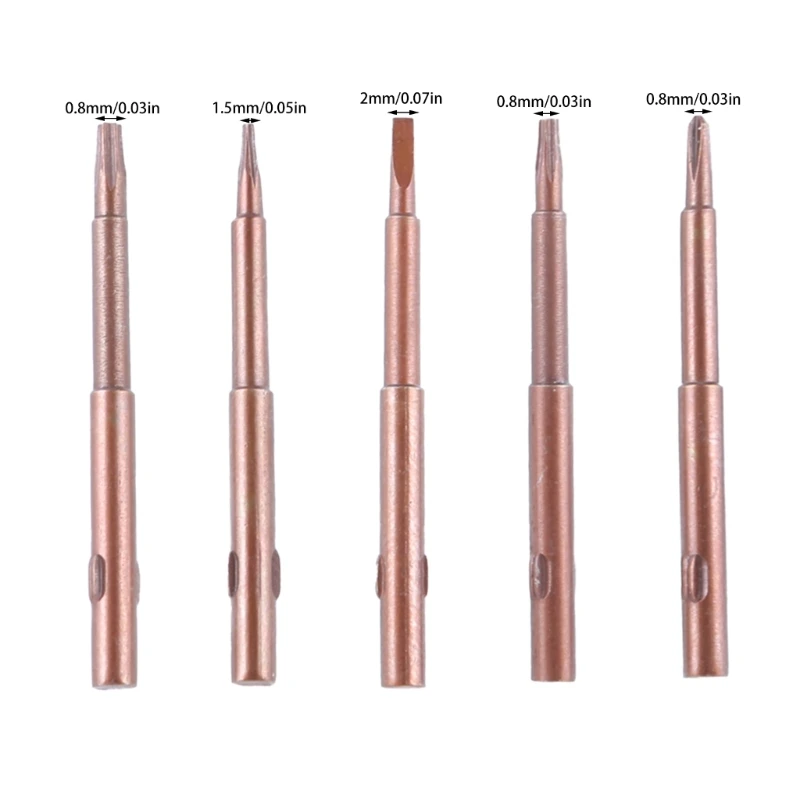 ชุดเครื่องมือไขควง 5 ใน 1 ขนาดกะทัดรัดพร้อมบิตที่จำเป็นสำหรับการถอดประกอบและซ่อมแซมสมาร์ทโฟน Dropship