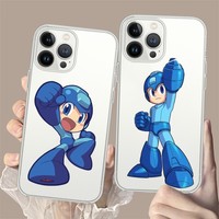 Game Rockman Megaman Phone Case For iPhone15 14 12 13 11 Pro Max XR X XS MAX 15 14 13 Pro 15 plus