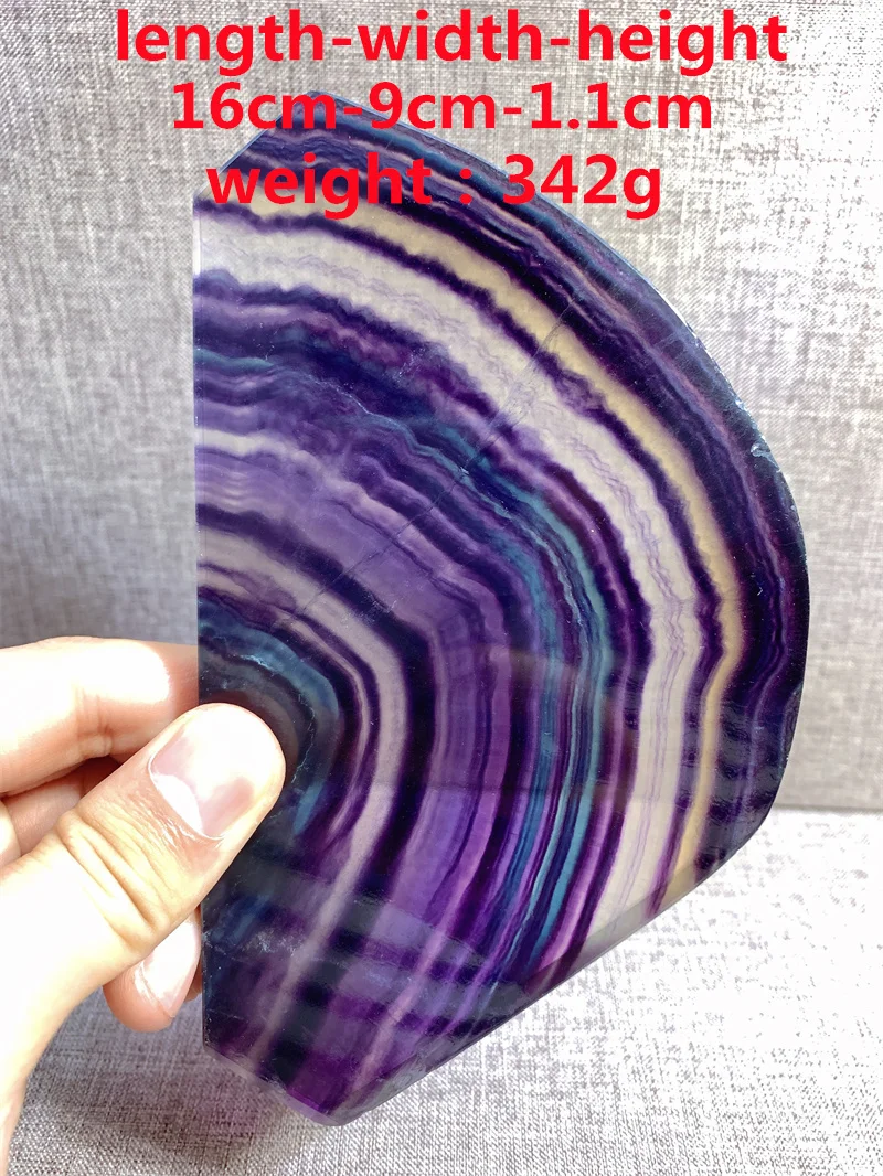 

Natural Fluorite Salb Free Form Tumble Slab Crystal Mineral Madagascar Healing Palm Workmanship Ornament Carving Chip