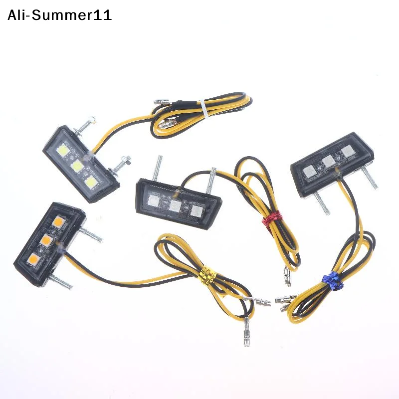【Wq0】12V LED Light Motorcycle License Light Motorcycle License Plate Rear Tail Light Motorcycle License Plate Holder Light view 3