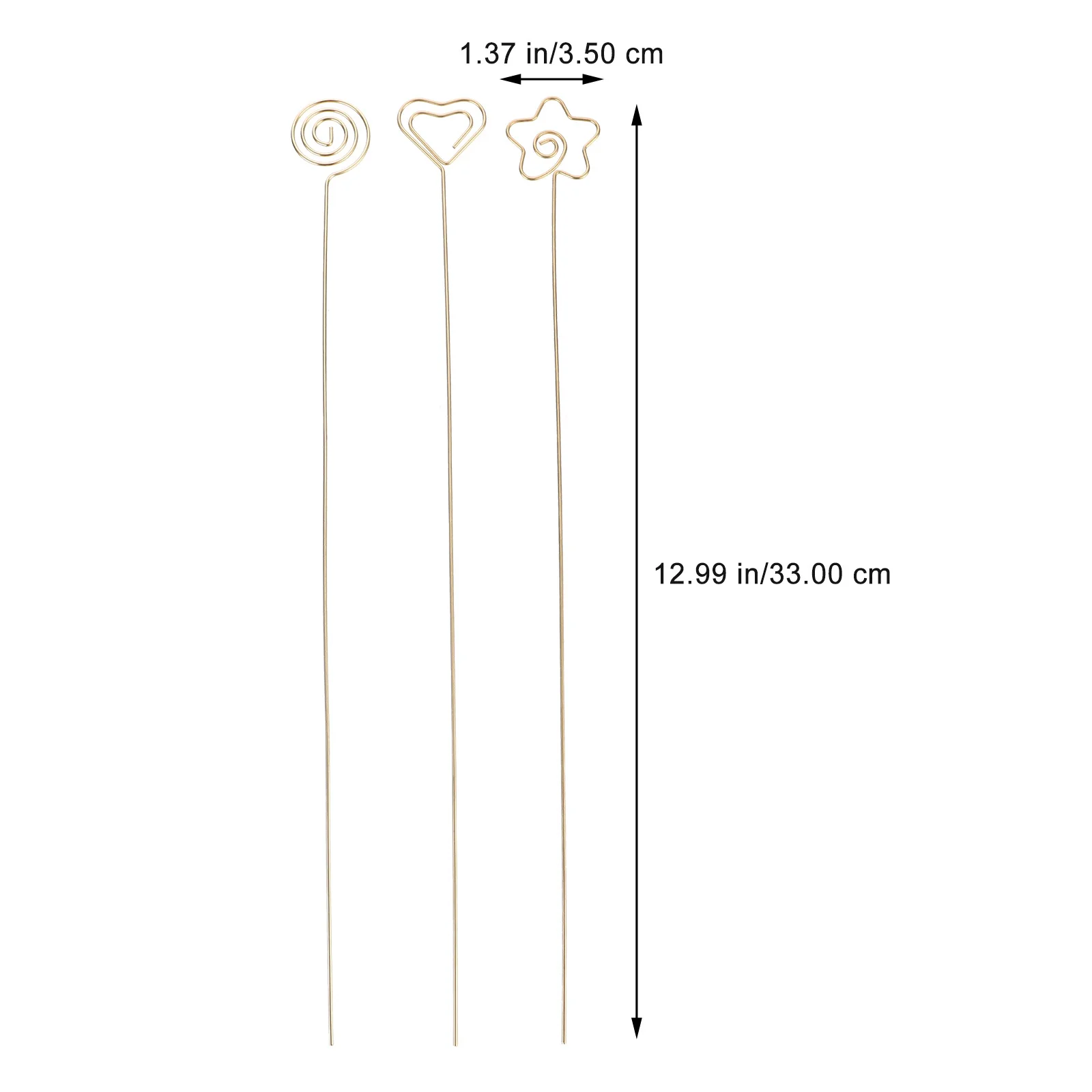 30-teiliges Set mit Blumenstrauß-Clips aus Metall, Stahldraht, Blumen-Picks für die Herzstück-Display, dekorative Blumen-Kartenhalter, florale Stahl-Picks