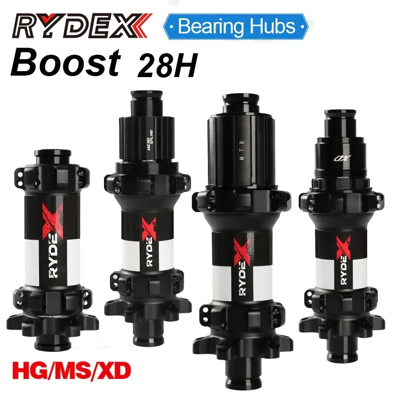 

RYDEX 28 holes Mtb Bicycle hubs 12x148 Boost MTB rear hub HG XD micro spline Mountain bike hub 28h For Shimano SRAM cassette