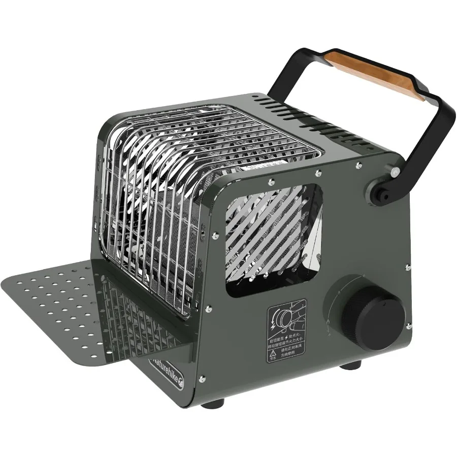 

Portable 3-in-1 Camping Heater 3750 BTU Butane Tent Heater with Insulated Shelf and Handle