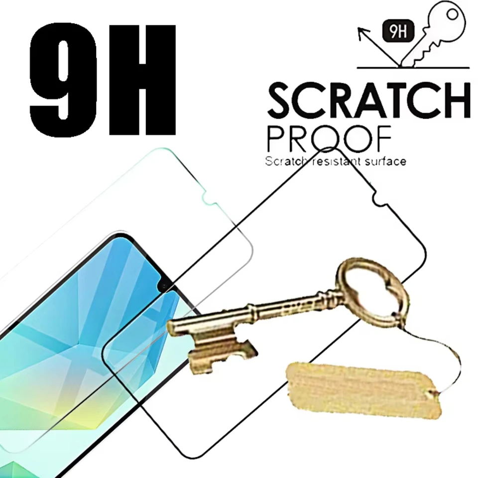 NNBILI 4 Piezas Vidrio Templado para Samsung Galaxy A16 4g 5g A06 Protectores de Pantalla Vidrio Protector Frontal HD A 06 16a Cubierta 5