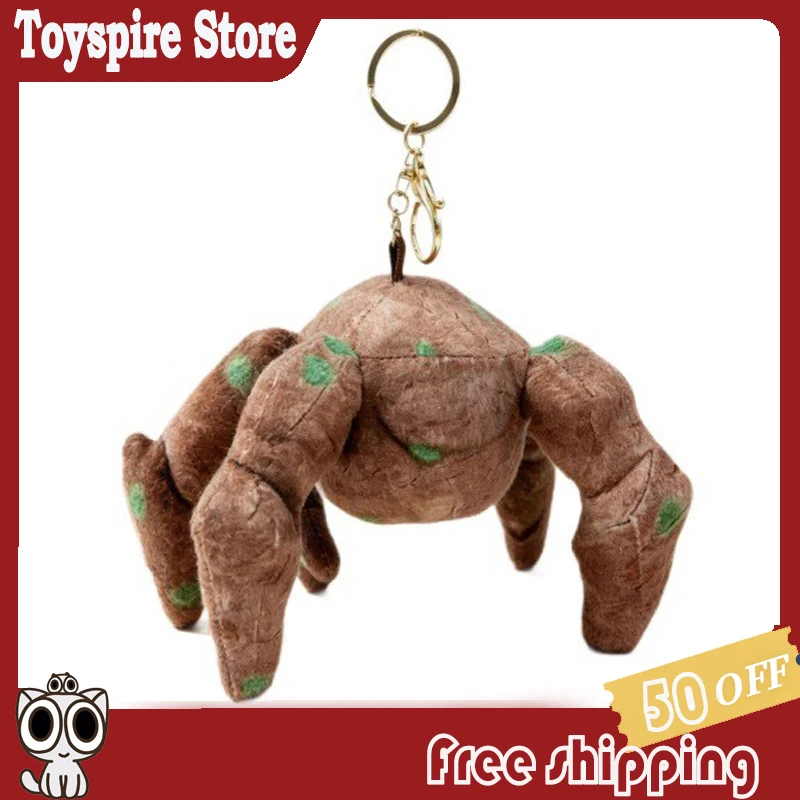 

Project Hail Mary Rocky Plush Keychain Brown With Green Spots Stuffed Animal Bag Pendant Backpack Purse Decoration For Adults