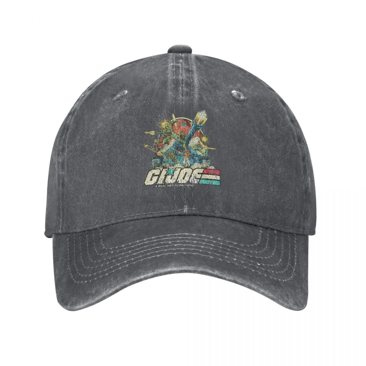 Gi Joe Echte Amerikaanse Helden Mannen Vrouwen Baseball Caps Distressed Denim Gewassen Caps Hoed Casual Workouts Verstelbare Snapback Cap