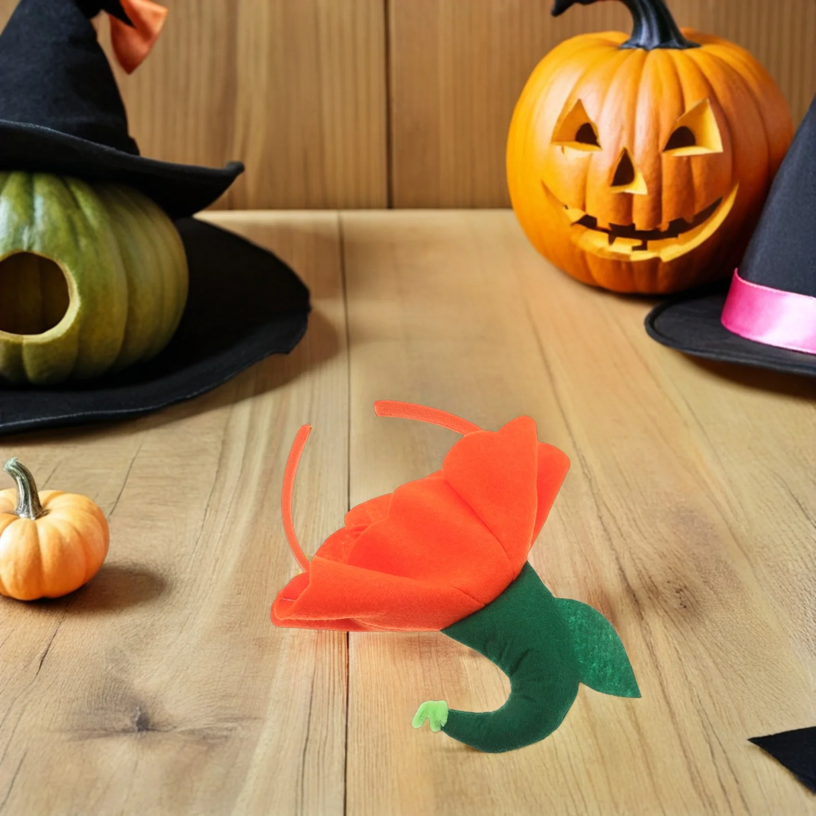 4Pcs Kids Pumpkin Headband for Girls Fall Festival Hair Accessories Thanksgiving Cosplay Party Photo Prop Halloween Costume