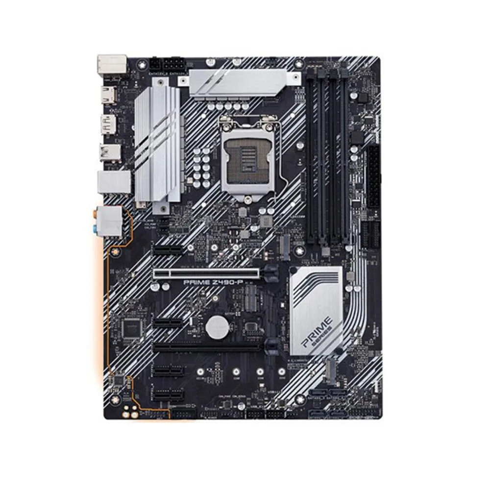 

LGA 1200 Z490 Motherboard Fro PRIME Z490-P Motherboard 128GB DDR4 PCI-E 3.0 M.2 USB3.2 Placa-mãe ATX For tenth gen cpus