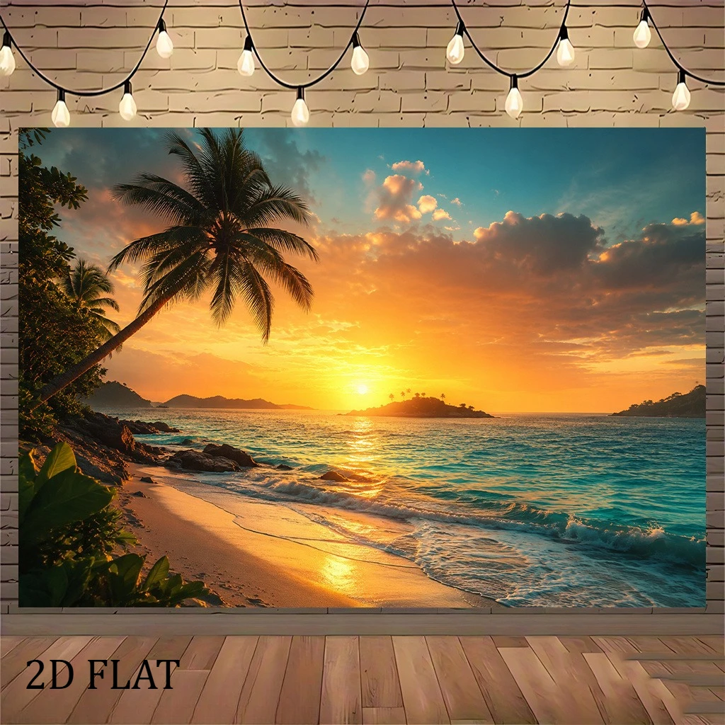 500/1000/1200/2000PCS Puzzle Sunset Beach Scenery Jigsaw Modern Home Decor Family Fun Educational Toys Holiday Gifts