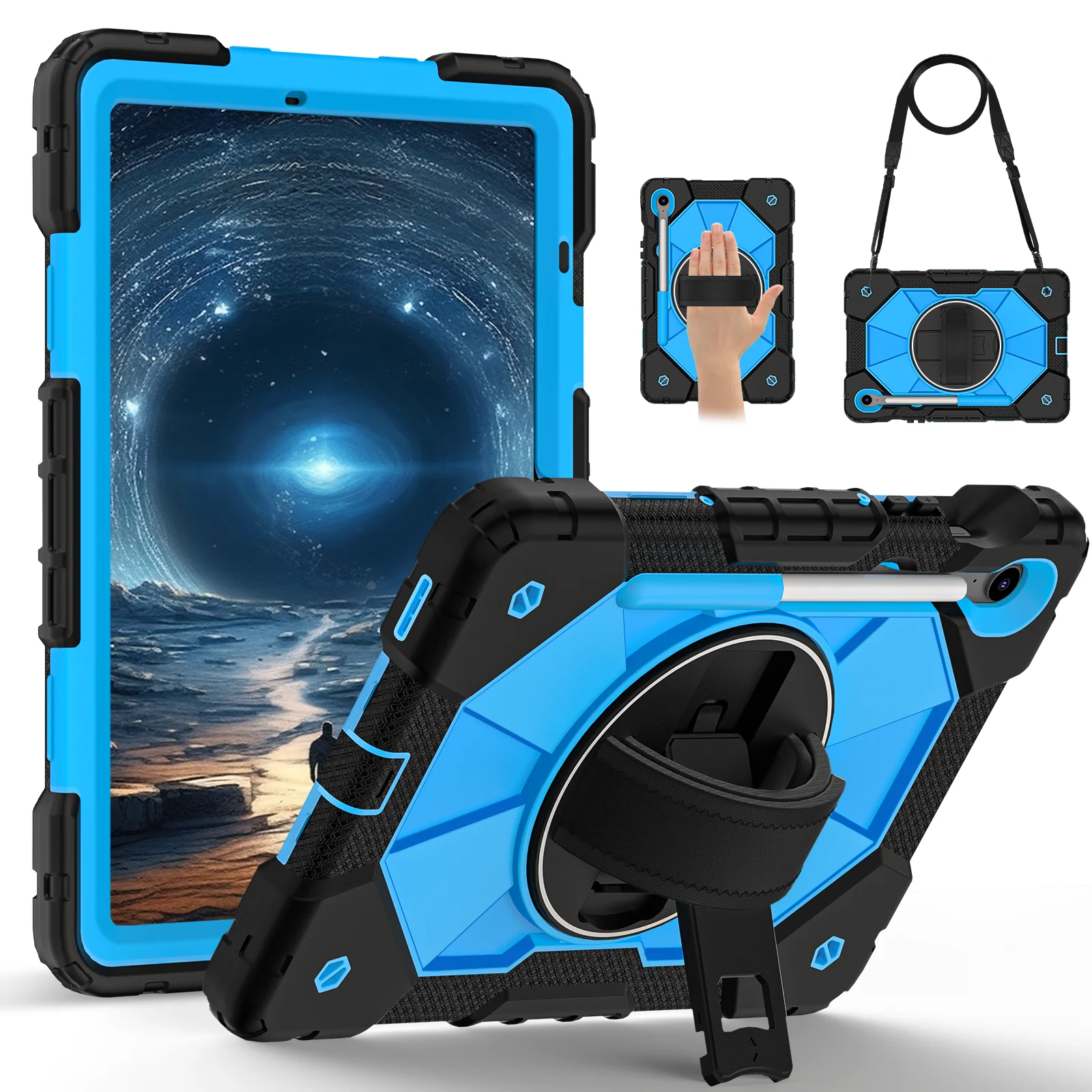 Tablet Protective Case C2 Model Suitable for Samsung Galaxy Tab S9 11Inch/Tab S9Fe 10.9Inch/Tab S10Fe 10.9Inch with Stand 10 Col