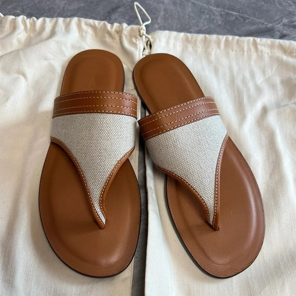 Premium Leather, Breathable for Summer! Men's Flip Flops for Commute & Vacation