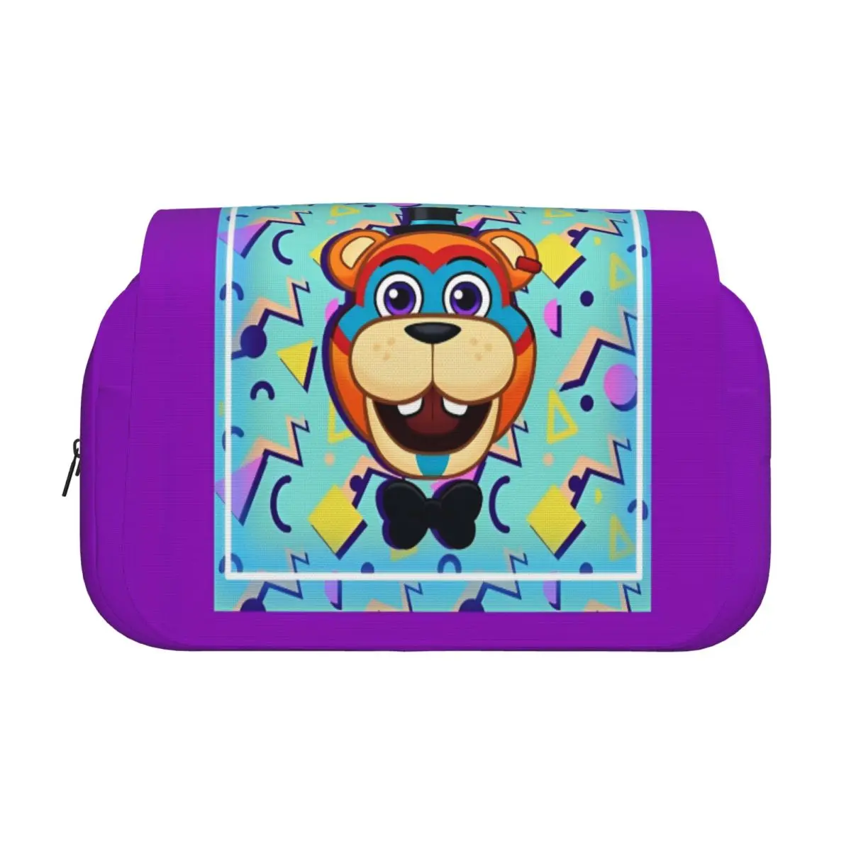FNAF At Freddys Cartoon Double Clamshell Pen Case Pencilcases Pen for Girls Boys Big Capacity Bag Office Gift Stationery