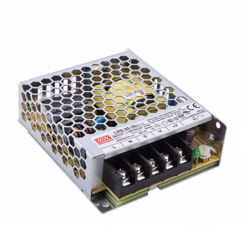 MEAN WELL LRS-35 Series LRS-35-5 LRS-35-12 LRS-35-15 LRS-35-24 LRS-35-36 LRS-35-48 Single Output Switching Power Supply
