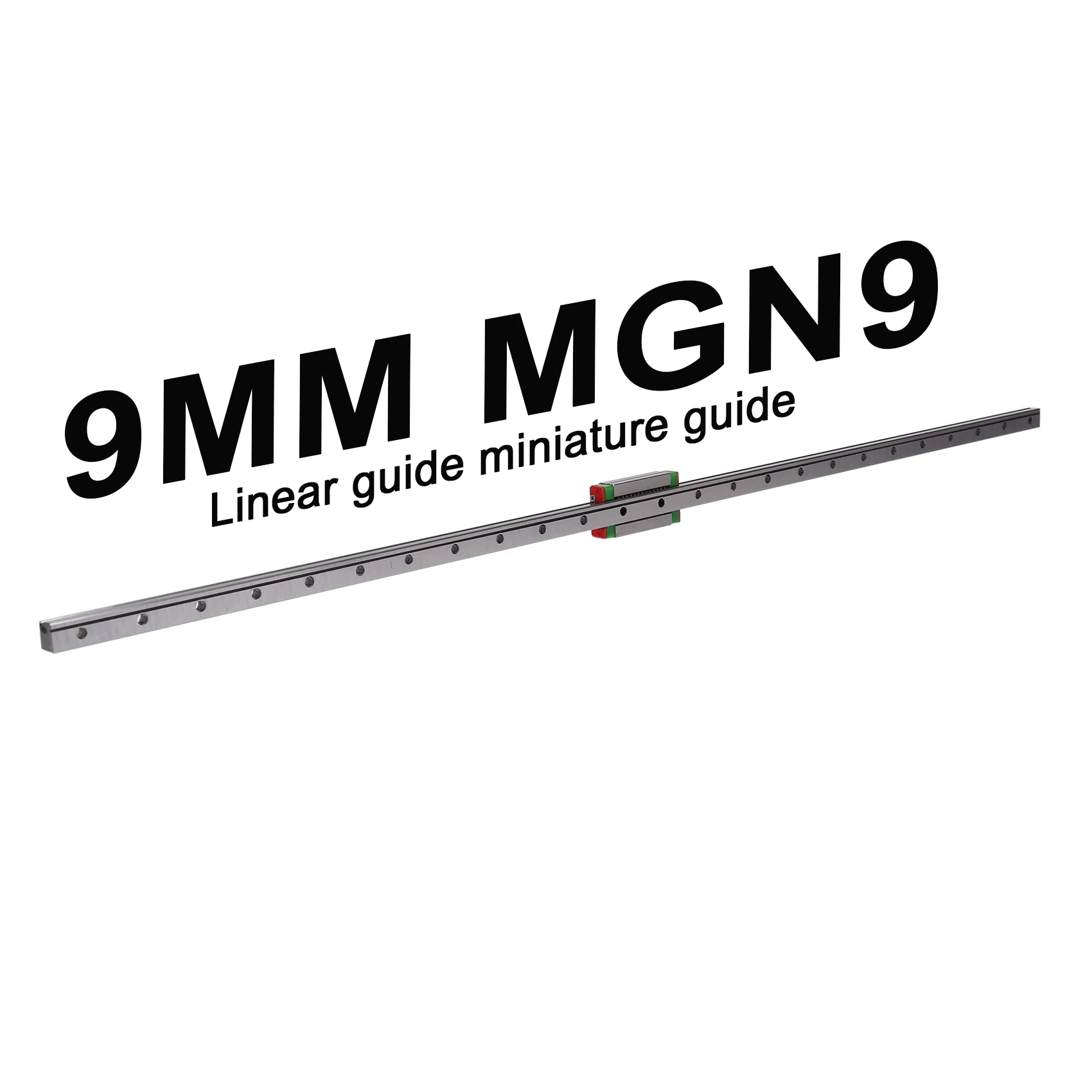 A04G-9Mm Linear Guide Miniature Rail MGN9 500Mm Linear Rail And 1 Pcs MGN9H Miniature Rail Slider