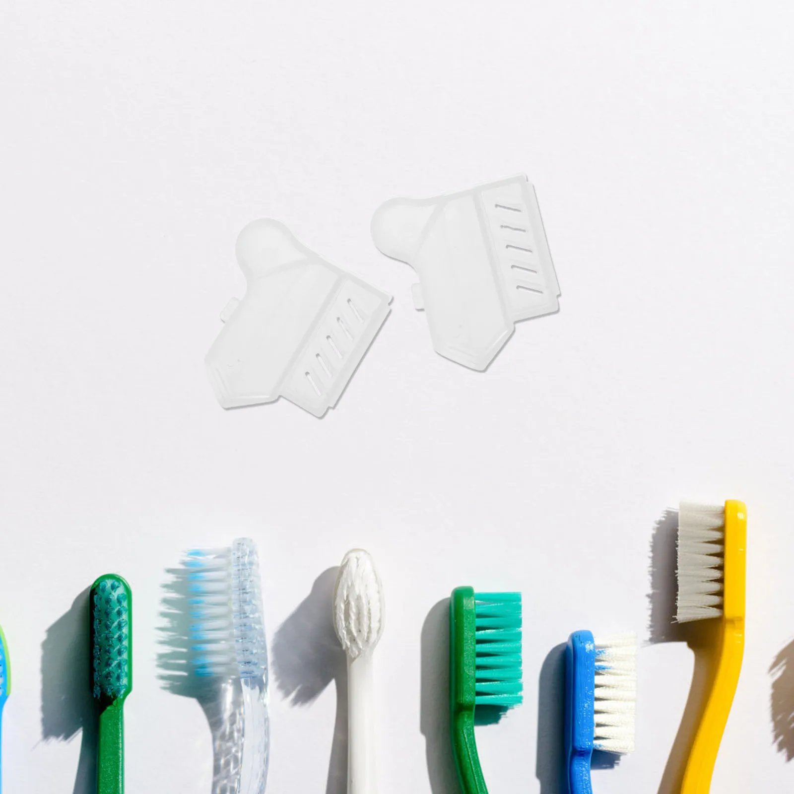 

20Pcs Denture Care Kit Clear Plastic Toothbrush Protector Caps for Travel Portable Denture Cleaning Brush Cover Dustproof