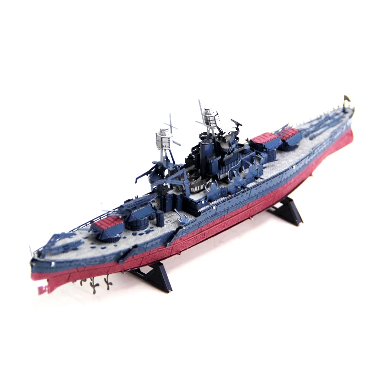 The USS Arizona 3D Metal Puzzle Model Building Kits DIY Assemble Jigsaw Model Puzzle Toy Birthday Gifts For Adults Children