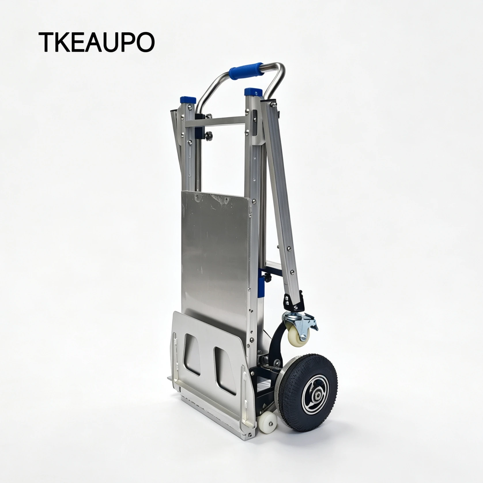Electric Stair Climbing Trolley Dolly Cart Foldable Trolley Cart Install Additional Brackets and Braking System