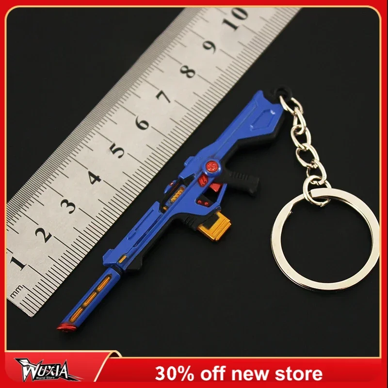 9cm Valorant Phantom Radiant Sidearms Vandal Karambit Gun Keychain Knife Metal Ornaments Collection Desktop Display Gift Toy