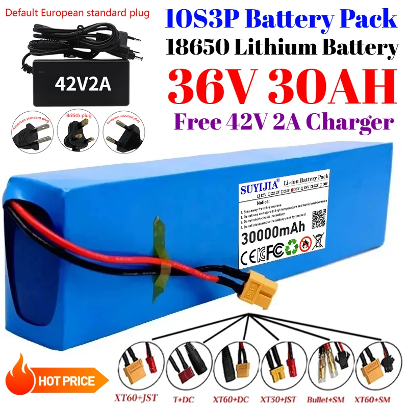18650 10S3P 36V 300…