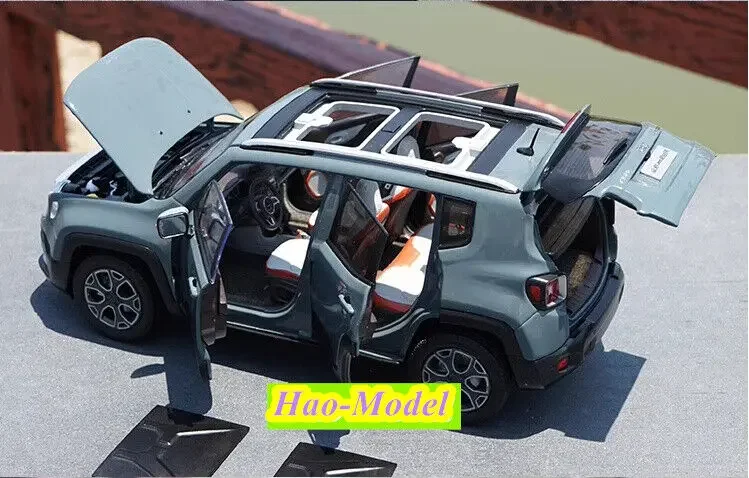 1:18 For Jeep Renegade Alloy Diecast Metal Car Model Boys Toys Kids Gifts Hobby Display Ornaments Collection White/Red/Gray