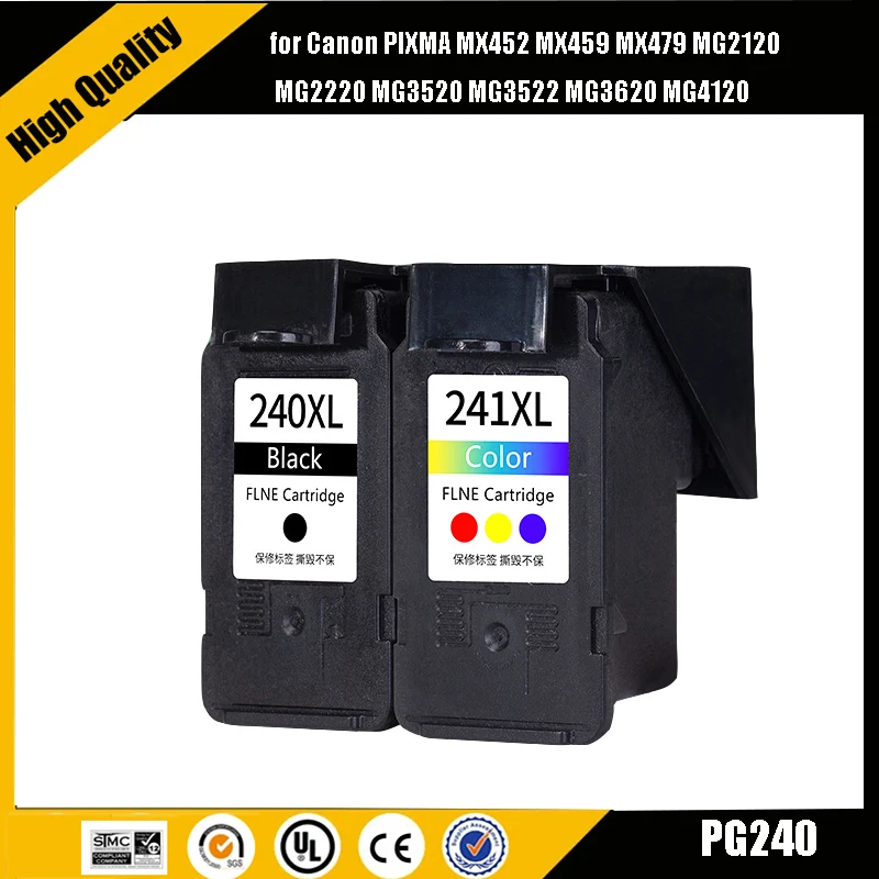 Einkshop PG240 CL241 Compatible Ink Cartridge for Canon PIXMA MX452 MX459 MX479 MG2120 MG2220 MG3520 MG3522 MG3620 MG4120
