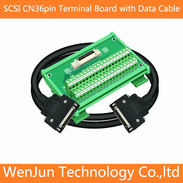 SCSI CN36 36P Terminals Adapter Board with Data Cable 0.5M/1M/2M/3M/5M SCSI 36pin Relay Servo module terminal board