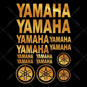 Helles Gold für Yamaha Sticker Logo Decal MT07 MT09 YZF R1 R3 R6 R7 XMAX TMAX NMAX 6 Hauptverkaufskrypton Yamaha Careering - №6