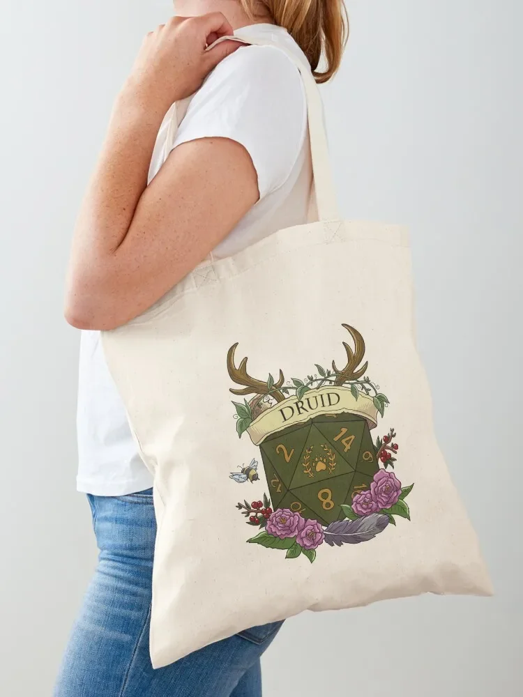 Dice Druid Tote Bag large tote bag Canvas bag canvas bags Lady bags