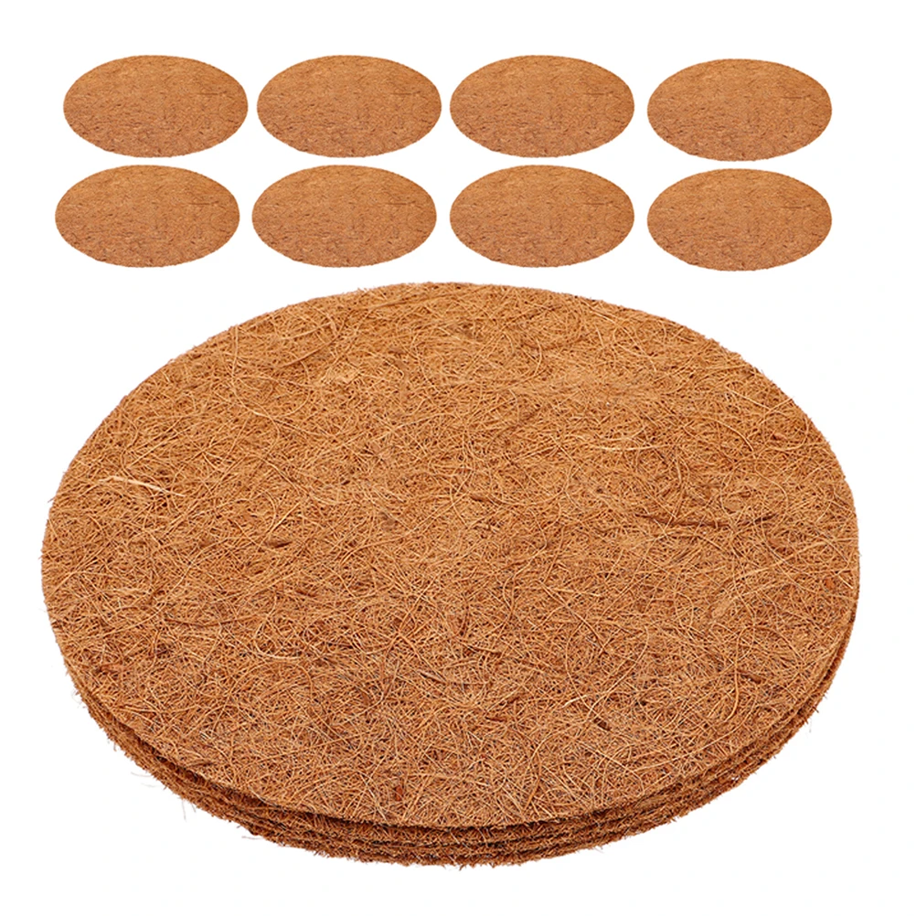 

16pcs Coconut Fiber Leak-proof Mat for Flowerpot Bird Nesting Pad Sturdy Durable Garden Pet Supplies Soil Leakage Prevention