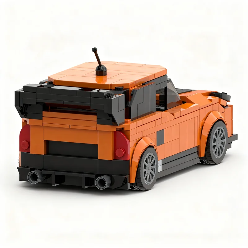 407pcs MOC Mini Cooper World Rallycross Car Racing Series Technical Vehicle Engineering Model Building Blocks Parts Set Toy Gift