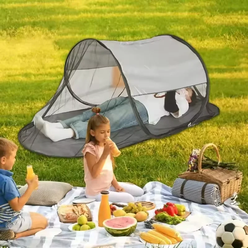 

New Outdoor Camping Anti-Mosquito Net Tent Portable Outdoor Boat Type No Installation Free Hand Thrown Travel Mosquito Net