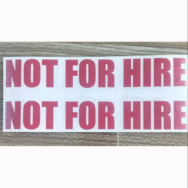 16*6.3 سنتيمتر غير تأجير سائق خاص نمط الأعمال نافذة الوفير دراجة نارية اكسسوارات الديكور الفينيل ملصقات السيارات #4