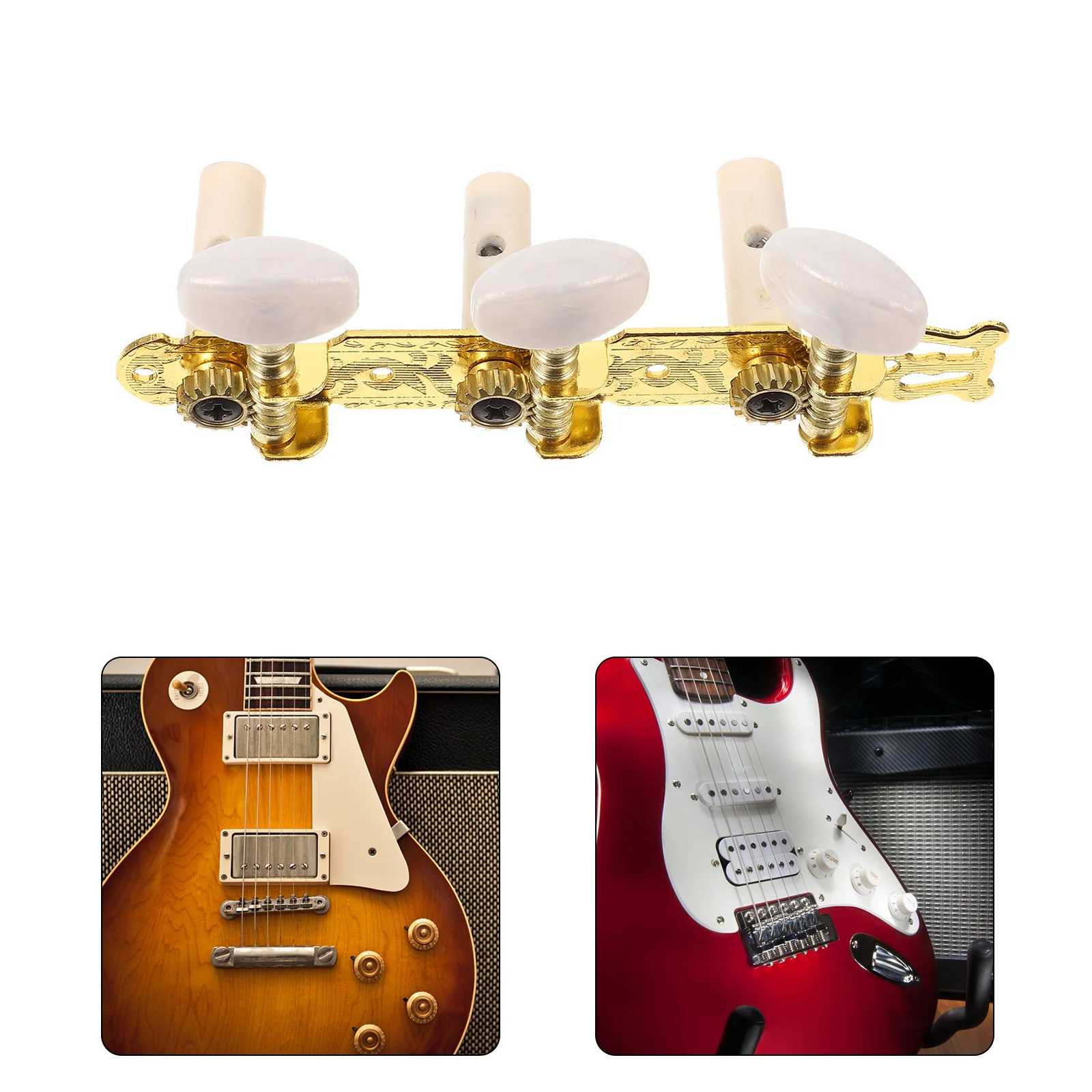 

1Set Classical Guitar Tuning Pegs Professional Durable Metal Keys Replacement for Guitar Accessories Tuning Key Pegs