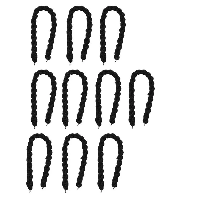 49MF 10lots Militaries Twists Leg Ties Shoelaces Armies Leg Straps Trouser Legs Ties for Skiers, Cyclists, and Hiker