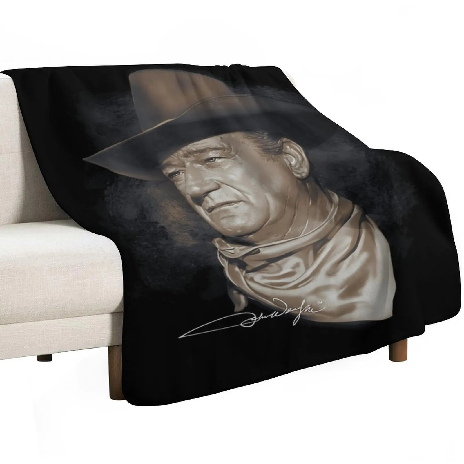 john wayne the duke western fred oxley transparent\t Throw Blanket Soft warm for winter Summer Multi-Purpose sofa bed Blankets