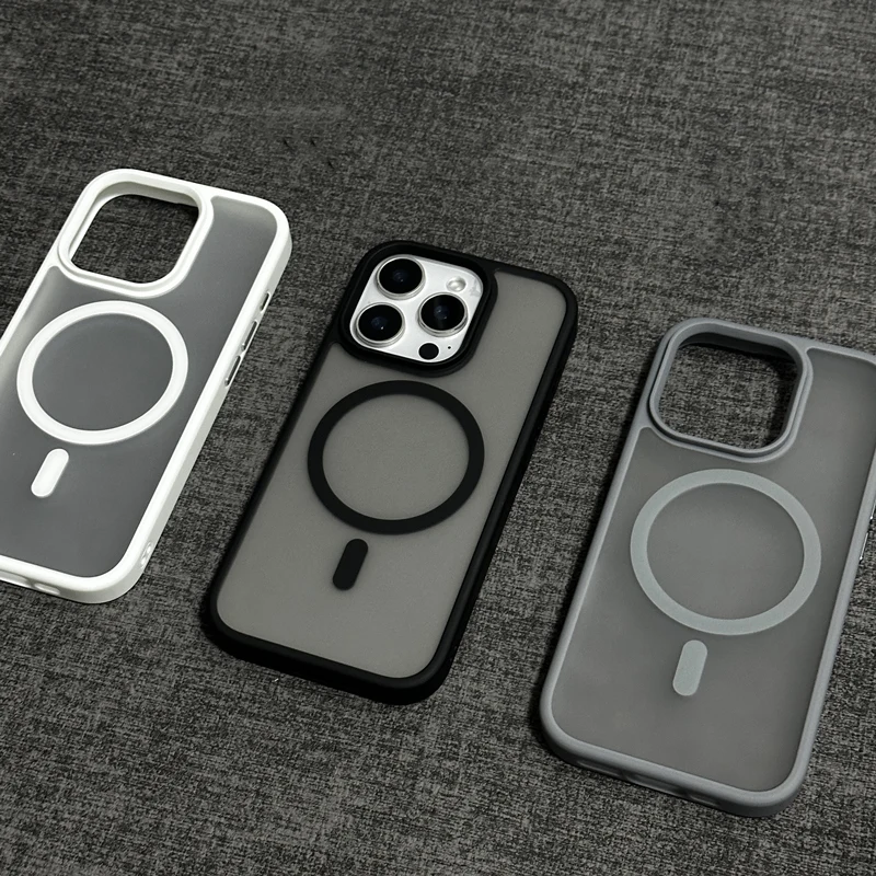 Original Aktiver Touch-Kameraknopf für MagSafe Handyhülle für iPhone 16 17 18 Pro Max 15 14 13 Matte Kabellose Ladehülle – Detail 1