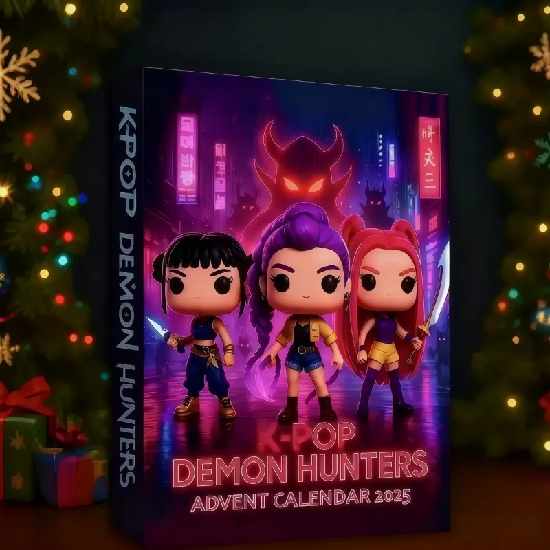 KPop Demon Hunters Rumi Anime Charakter Cartoon Figur Schlüsselanhänger Blind Box Weihnachten Countdown Überraschung Geschenkbox Dekoration