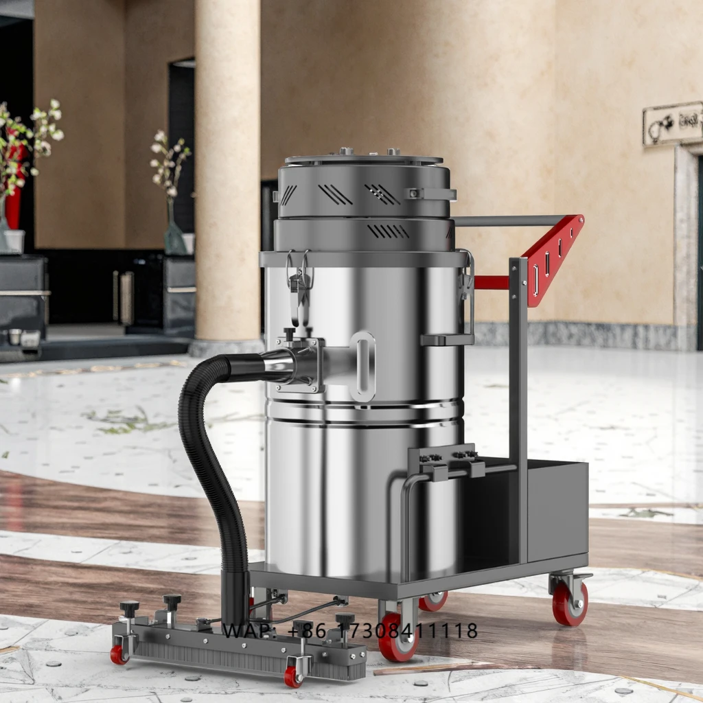 New Industrial Electric Vacuum Cleaner 3600W Powerful Wet Dry Suction Stainless Steel Factory Workshop Heavy Duty Dust 220-240V