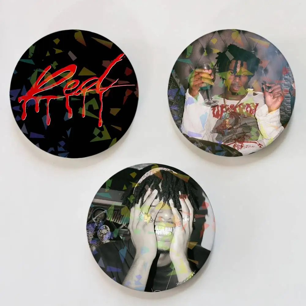 Rapper P-Playboi C-Carti Laser Button Pins Backpack Clothing Decor Brooch Fiction Badge Jewelry Gifts