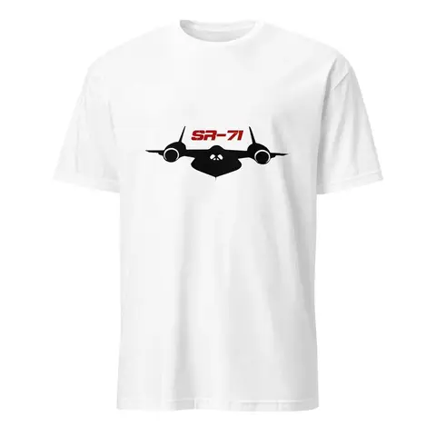 SR 71 Blackbird Silhouette T Shirt Stealth Recon Jet Military Aviation vintage Washed Versatile Slightly Top For Everyday Wear