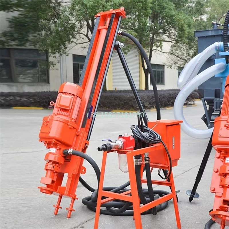 Small DTH Drilling Rig Anchor Slope Protection Portable Pneumatic DTH Drill Rig for Hard Rock Mining Rotary Impact Machine