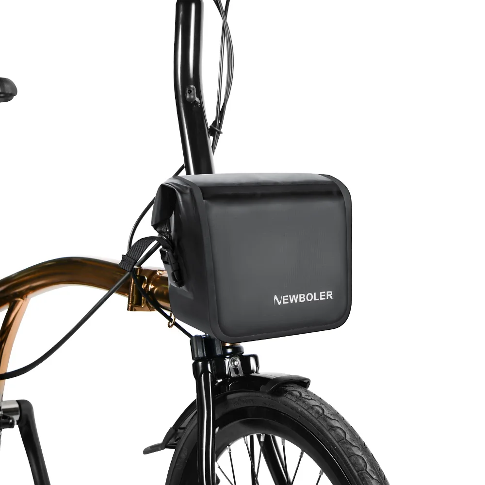 AliExpress NEWBOLER Folding Bike Handlebar Bag PVC Multi-functional Brompton Bag Bike Front Bag Bike Basket Bag For Brompton Folding Bike