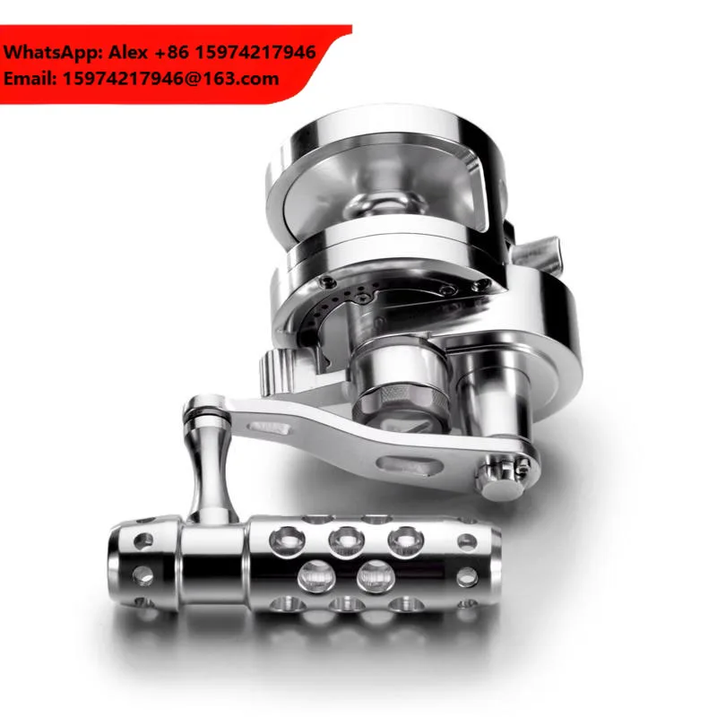 CNC Aluminum Frame And Spoon1 Speed Lever Drag System Jigging Fishing Reel
