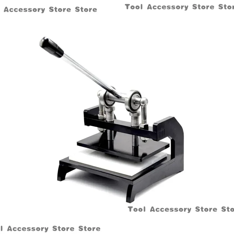 Multi-função imprensa manual faca morrer couro pano corte perfuração gravação