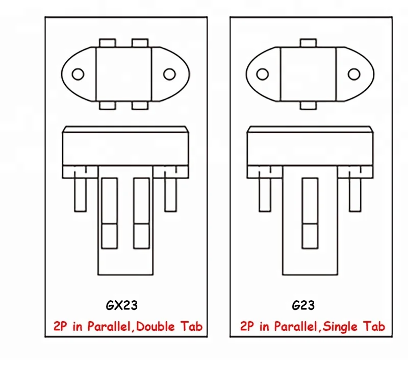 2 pz GX23 2P a E26/e27 adattatore presa luce PL-S CFL GX23-2 a E26 convertitore Base lampada Led installa vite E26/e27 a Gx23 supporto