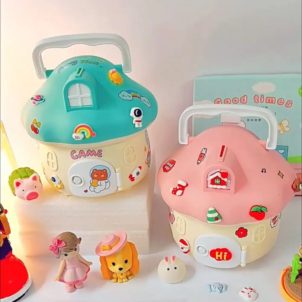 

Money Box Mushroom Piggy Bank Toy Cartoon Stickers Large Capacity Cartoon Piggy Banks Safe Creative Safe Bank Toy