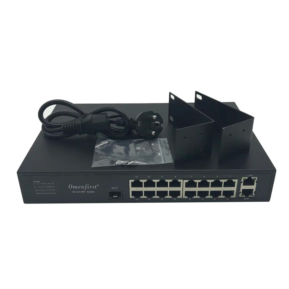 Imagem -06 - Portas de Rede Gigabit Poe Switch Mais Gigabit Ethernet Porto Poe Switch Módulo Ethernet 16