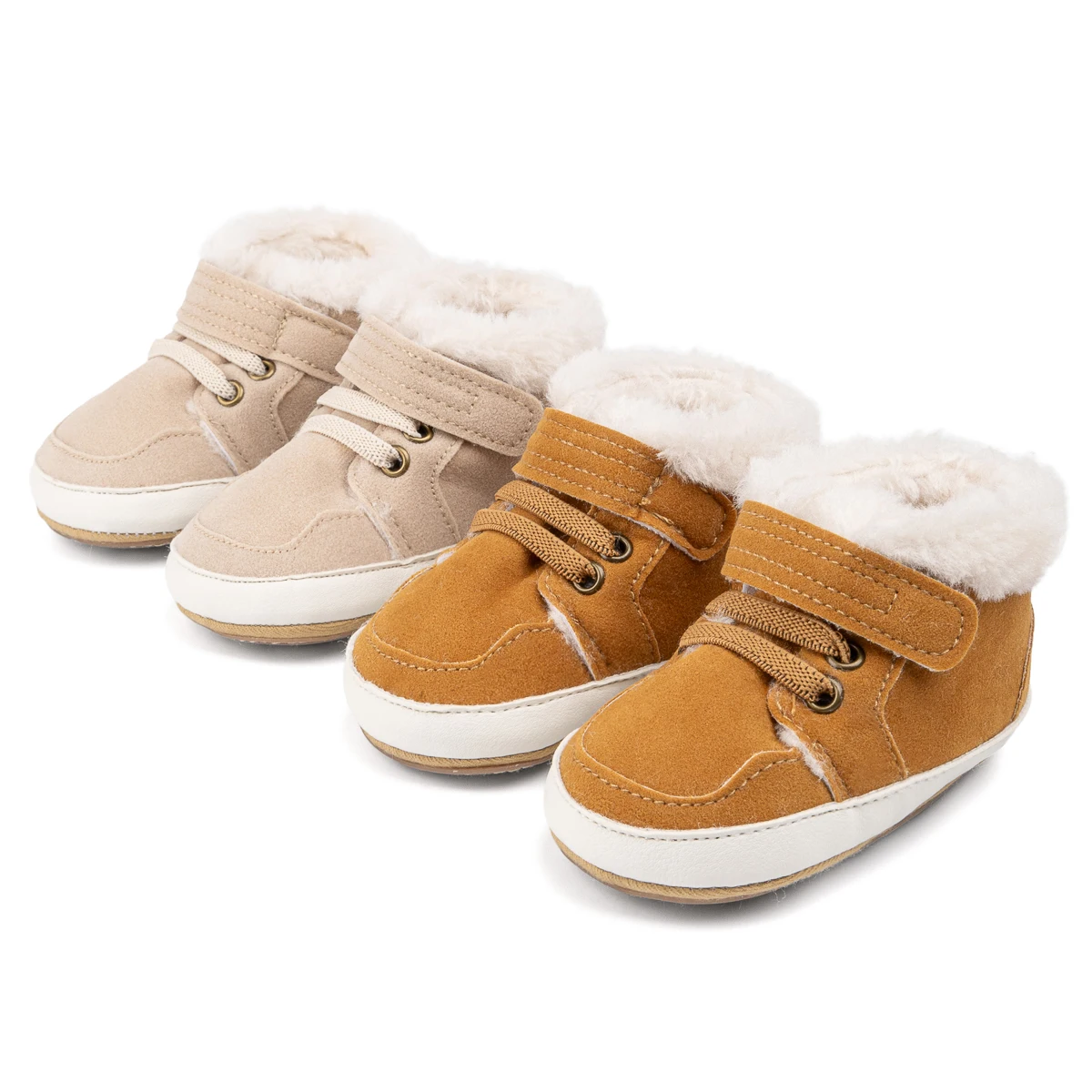 

KIDSUN Winter Baby Boots Casual Sneaker Rubber Anti-Slip Baby Boy Girl Newborn Oxford Loafers Toddler Wedding Uniform Crib Shoes