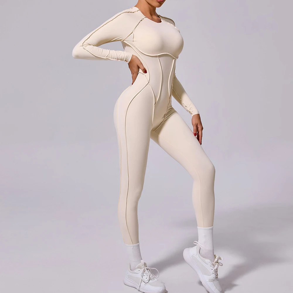 

Women Tracksuits Yoga Suit Sportswear Gym Set Backless Sports Jumpsuit Fitness Rompers Stretch Female Push Up Workout Bodysuits