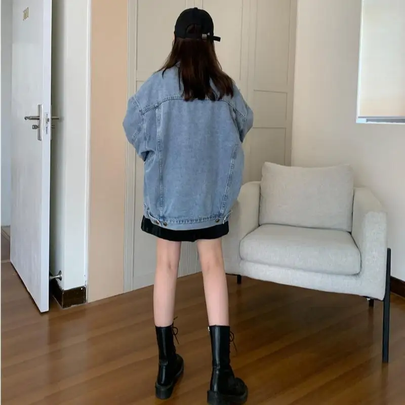 الربيع والخريف الملابس النسائية الخريف جديد أوائل الخريف النسخة الكورية فضفاضة الإنترنت المشاهير قمة الموضة الإضافية #4